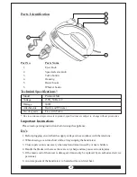 Предварительный просмотр 3 страницы Inalsa Premium Mix Instruction Manual