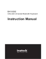 Inateck BK1003E Instruction Manual предпросмотр