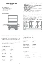 Preview for 2 page of Inateck BK2003 Instruction Manual