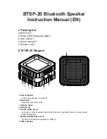 Preview for 2 page of Inateck BTSP-20 Instruction Manual