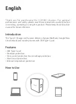 Preview for 2 page of Inateck CC01001 Instruction Manual