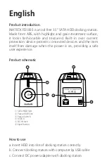 Предварительный просмотр 2 страницы Inateck FD1003 Instruction Manual