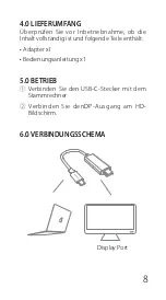 Предварительный просмотр 9 страницы Inateck TCD1002 Instruction Manual