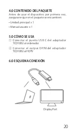 Preview for 21 page of Inateck TCD1002 Instruction Manual