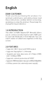 Preview for 4 page of Inateck TCH1001 Instruction Manual