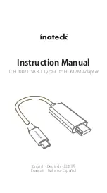 Предварительный просмотр 1 страницы Inateck TCH1002 Instruction Manual