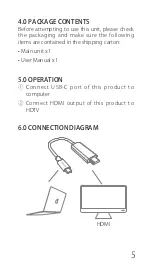 Предварительный просмотр 6 страницы Inateck TCH1002 Instruction Manual