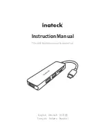 Предварительный просмотр 1 страницы Inateck TCH4001 Instruction Manual