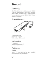 Предварительный просмотр 4 страницы Inateck TCH4001 Instruction Manual