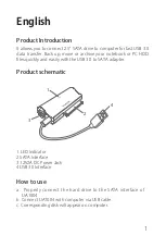 Предварительный просмотр 2 страницы Inateck UA1004 Instruction Manual