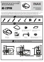 Inax AC-22PVN Installation Manual preview