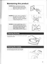 Предварительный просмотр 29 страницы Inax CW-RS3-WJ Installation And User Manual