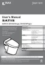 Inax DV-S618 User Manual preview