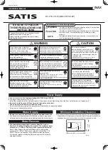 Inax SATIS DV-218-VH-W Installation Manual предпросмотр