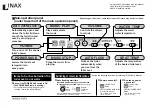 Preview for 9 page of Inax Shower Toilet Operating Instructions Manual