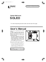 Preview for 1 page of Inax SOLEO User Manual