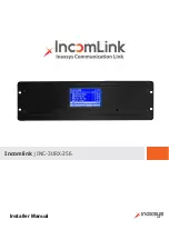 Inaxsys Incomlink INC-3URX-256 Installer Manual предпросмотр