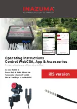 INAZUMA Control WebCSA Operating Instructions Manual preview
