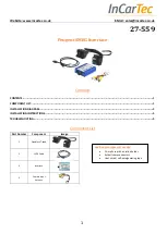 Preview for 1 page of InCarTec 27-559 Quick Manual