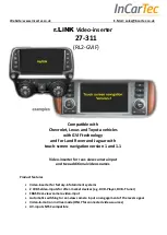 InCarTec r.LiNK 27-311 Manual preview