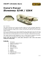 Preview for 1 page of Incept Stowaway S24K Owner'S Manual