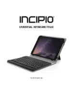 Preview for 1 page of Incipio Universal Keyboard Folio User Manual