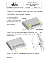 Preview for 5 page of Incite Fire ekho EK-WL8-AU Manual