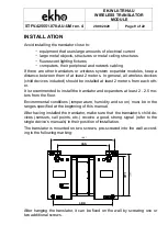 Preview for 9 page of Incite Fire ekho EK-WL8-AU Manual