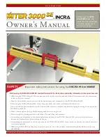 Предварительный просмотр 1 страницы Incra Miter 3000 SE Owner'S Manual