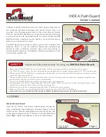 Предварительный просмотр 1 страницы Incra PushGuard Owner'S Manual