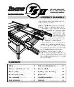 Предварительный просмотр 1 страницы Incra TS II Owner'S Manual