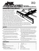 Incra Ultra Lite Owner'S Manual preview