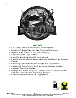 Предварительный просмотр 2 страницы Incredible Technologies Big Buck Hunter CALL OF THE WILD Installation And Operation Manual