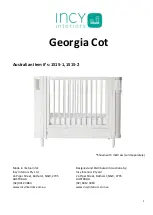 Preview for 1 page of Incy Interiors Georgia Cot Assembly Instructions Manual