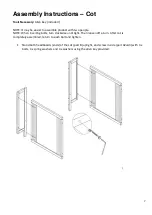 Preview for 7 page of Incy Interiors Maxwell Cot Assembly Manual