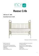 Предварительный просмотр 1 страницы Incy Interiors Reese Crib U001 Assembly Instructions Manual