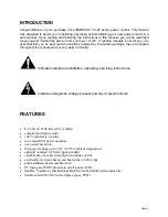 Предварительный просмотр 2 страницы Indeeco 110-Z3 Operating Manual