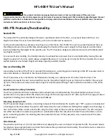 Preview for 5 page of IndeeLift HFL-400-FTS User Manual