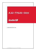 Indel B A22-77620-000 Instructions For Use Manual preview