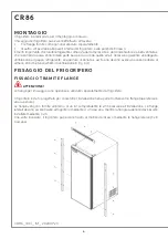 Предварительный просмотр 6 страницы Indel B CR86 Instructions For Use Manual