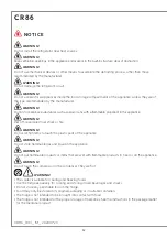 Preview for 12 page of Indel B CR86 Instructions For Use Manual