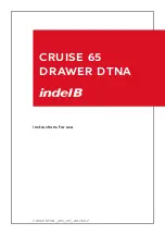 Indel B CRUISE 65 DRAWER DTNA Instructions For Use Manual предпросмотр