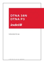 Indel B DTNA 38N Instructions For Use Manual предпросмотр