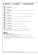 Preview for 6 page of Indel B K BASIC Series Instructions For Use Manual