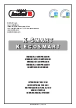 Предварительный просмотр 1 страницы Indel B K ECOSMART Instructions For Use Manual