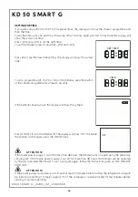 Предварительный просмотр 40 страницы Indel B KD 50 SMART G Instructions For Use Manual