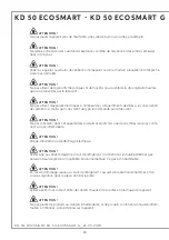 Preview for 76 page of Indel B KD 50 Instructions For Use Manual