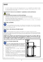 Preview for 68 page of Indel B RM7 Instructions For Use Manual