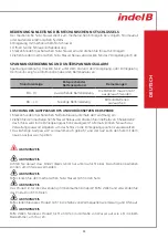 Preview for 33 page of Indel B SAFE 30 EASY User Instructions