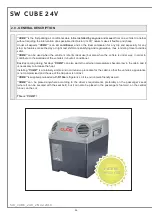 Preview for 26 page of Indel B SW CUBE 24V Instructions For Use Manual